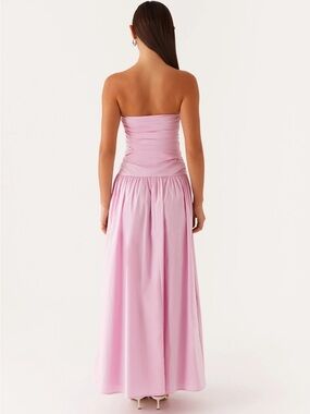 Peppermayo Strapless Pink Maxi Dress